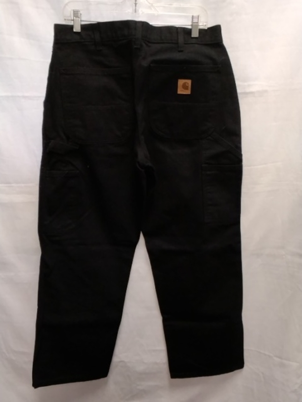 Carhartt Black Utility Carpenter Pants with Logo Patch